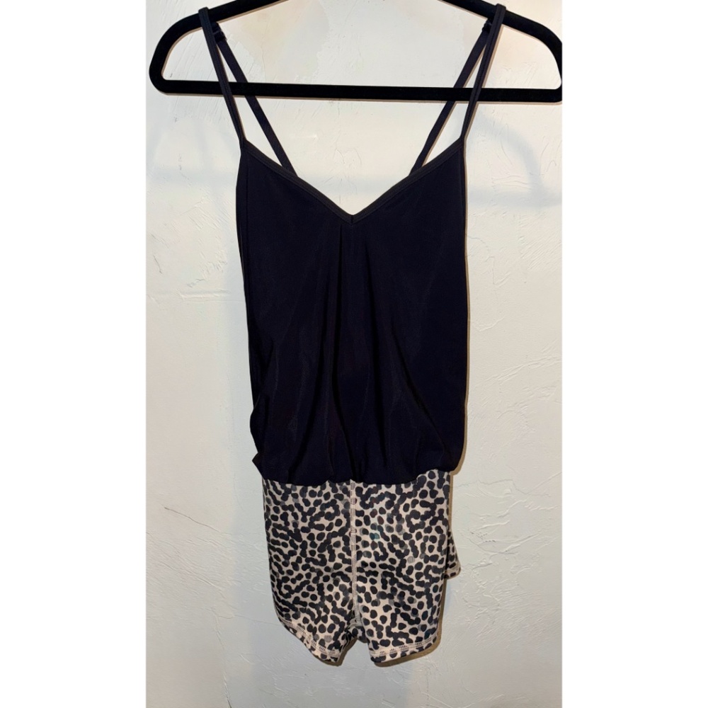 Lululemon Dance To Yoga Leotard in Black/Ace Spot Grain Black/Dottie Dash Grain - Picture 10 of 16